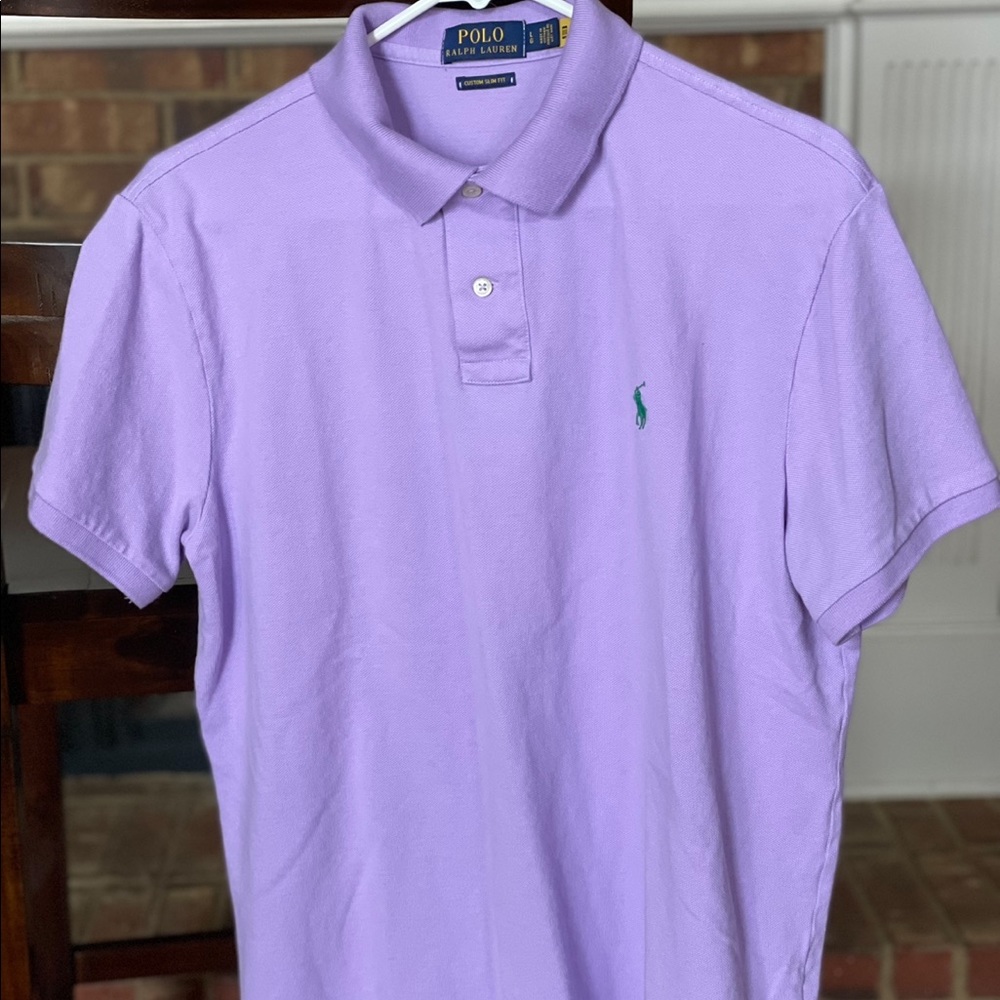 Custom Slim Fit Polo by Ralph Lauren size large